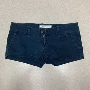 Navy Abercrombie and Fitch Shorts
